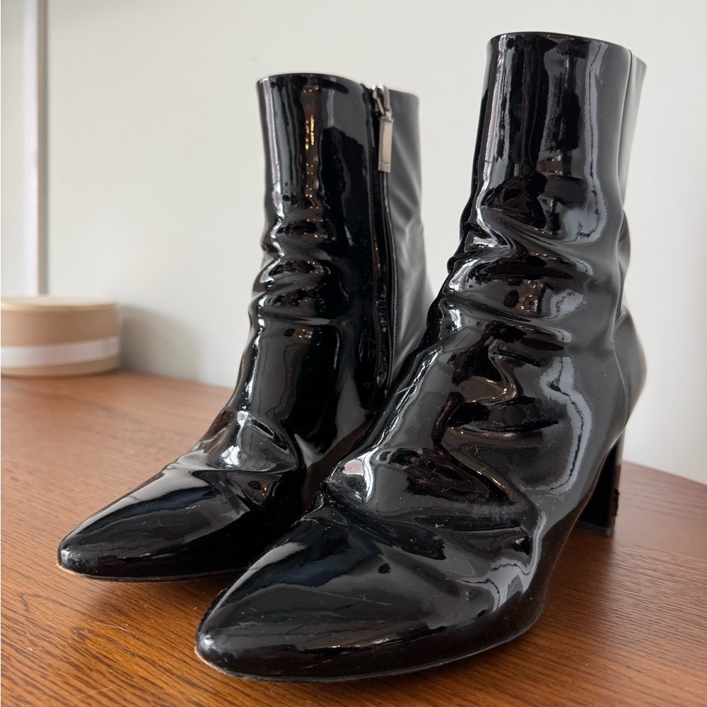 YSL Patent Leather Boots - Picture 3 of 4